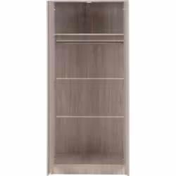 Malvern 2 Door Wardrobe in Urban Snow Beige Finish Recessed Handles