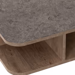 Saxton Side End Lamp Table in Mid Oak Effect and Grey Finish
