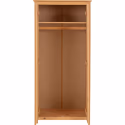 Oslo 2 Door Wardrobe in Antique Pine Finish
