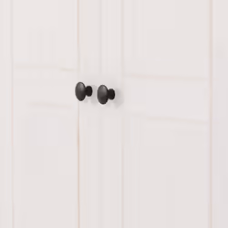 Panama 2 Door Wardrobe in White and Natural Wax Finish