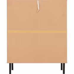 Leon 3+2 Drawer Chest Medium Oak Effect Metal Legs
