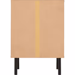Leon 3 Drawer Bedside Medium Oak Effect Metal Legs