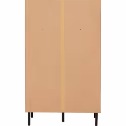 Leon 2 Door 2 Drawer Cabinet Medium Oak Effect Metal Legs