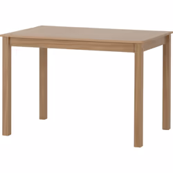 Santana Table with 4 Chairs Dining Set in Light Oak and Rattan Finish