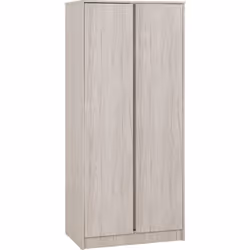 Malvern 2 Door Wardrobe Bedroom Set Urban Snow Beige 4 Items