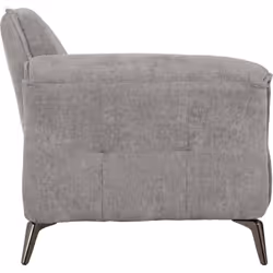 Amalfi 1 Seater Chair in Grey Fabric and Metal Legs