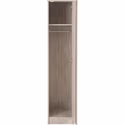 Malvern 1 Door Wardrobe in Urban Snow Hanging Rail and Shelf