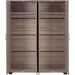 Oliver 4 Door Wardrobe Bedroom Set Light Oak Effect 4 Items
