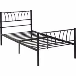 Harlow 3ft Single Metal Bed Black