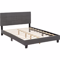 Arran 4'6" Double Bed Grey Fabric