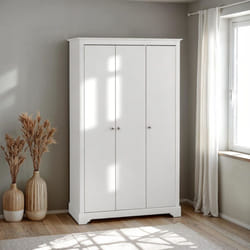 Stratford 3 Door Wardrobe White Shabby chic