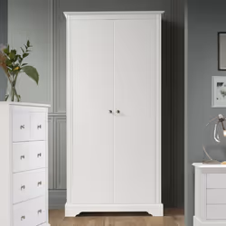 Stratford 2 Door Wardrobe White Shabby chic