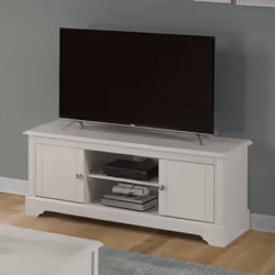 Stratford 2 Door TV Entertainment Unit White Shabby chic