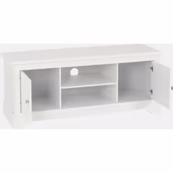 Stratford 2 Door TV Entertainment Unit White Shabby chic