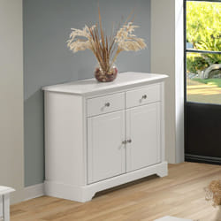 Stratford 2 Door 2 Drawer Sideboard White Shabby chic