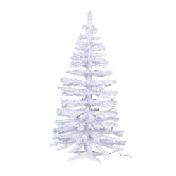 Home 5ft Fibre Optic Christmas Tree - White