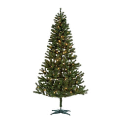Home Nordland 7ft Pre-Lit Christmas Tree - Green