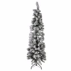 Habitat Slim 6ft Pop Up Snowy Artificial Pencil Christmas Tree