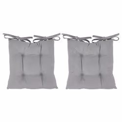 Home Grey Seat Pads - 2 Pack