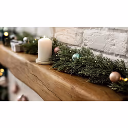 Home 6ft Pre-Lit Foliage and Baubles Christmas Garland