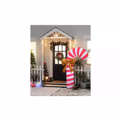 Home 6ft Inflatable Candy Cane