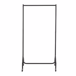 Home Heavy Duty Single Clothes Rail - Black