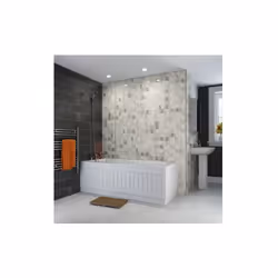 Bathroom Suite Single Ended Bath 1150mm Basin Vanity Unit Toilet Gloss White