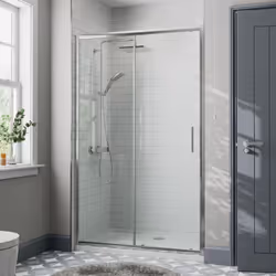 1100mm Sliding Shower Door Enclosure Glass Screen Panel Framed 8mm Safety Glass