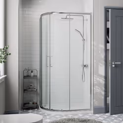 1200 x 800mm Left Hand Offset Quadrant Shower Enclosure Framed 8mm Safety Glass