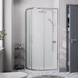 1200 x 900mm Left Hand Offset Quadrant Shower Enclosure Framed 8mm Safety Glass