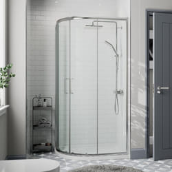 1200 x 900mm Left Hand Offset Quadrant Shower Enclosure Framed 8mm Safety Glass
