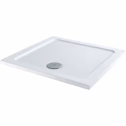 800x800mm Framed Hinged 8mm Shower Enclosure Door Side Panel Walk-In Tray Waste