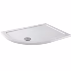 1200 x 800mm LH Offset Quadrant Shower Enclosure Framed 8mm Glass Tray Waste