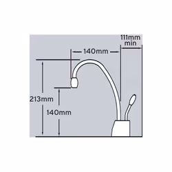 InSinkErator GN1100 Boiling Hot Water Kitchen Tap Chrome Single Lever + Neo Tank