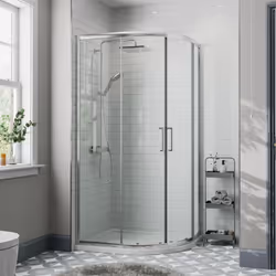 1200 x 800mm Right Hand Offset Quadrant Shower Enclosure Framed 8mm Safety Glass
