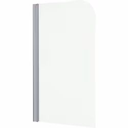Modern Curved Single Ended 1700 Straight Bath Acrylic 4mm Toughened Glass Screen