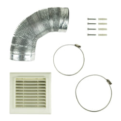 electriQ Universal 150mm Diameter Kitchen Cooker Hood 3m Ducting Kit w