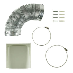 electriQ Universal 150mm Diameter Kitchen Cooker Hood 3m Ducting Kit w