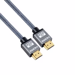 This 2m high speed braided HDMI 2.1 (Male to Male) supports up to 4K at 120Hz. The Gold flashed contacts offer better corrosi ...