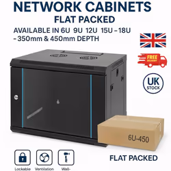 KAUDEN WALL MOUNT DATA CABINET RACK 6U NETWORK CCTV DVR USE