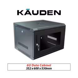 KAUDEN WALL MOUNT DATA CABINET RACK 6U-600 NETWORK CCTV DVR USE