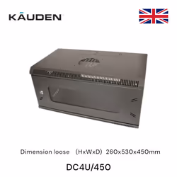 KAUDEN WALL MOUNT DATA CABINET RACK 4U NETWORK CCTV DVR USE