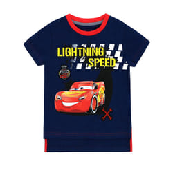 Disney Cars Boys' Cars Lightning McQueen T-Shirt Size 4 Blue