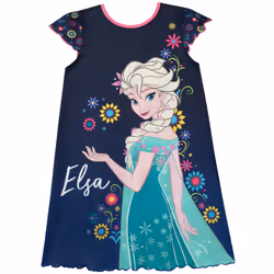 Disney Girls' Frozen Nightdress Size 7 Multicolored