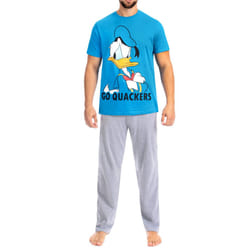 Disney Mens' Donald Duck Pajamas Size Small Blue