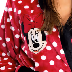 Disney Women's Robe | Minnie Mouse Bathrobe | Fluffy Robe for Women Si