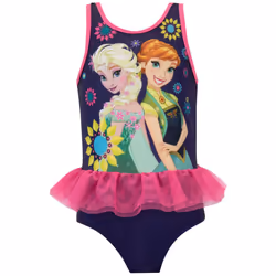 Disney Girls Frozen Swimsuit Size 7 Blue
