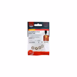 TIMCO Knurled Brass Inset Screw Cup - To fit 4.8, 5.0 Screw