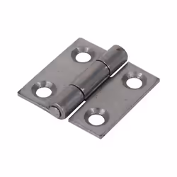 Timco Steel 1838 Pattern Fixed Pin Butt Hinge - 25 x 25 x 1.2mm (Self Coloured) (2 Pack)