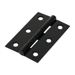 Timco Steel 1838 Pattern Fixed Pin Butt Hinge - 75 x 50 x 1.5mm (Black) (2 Pack)